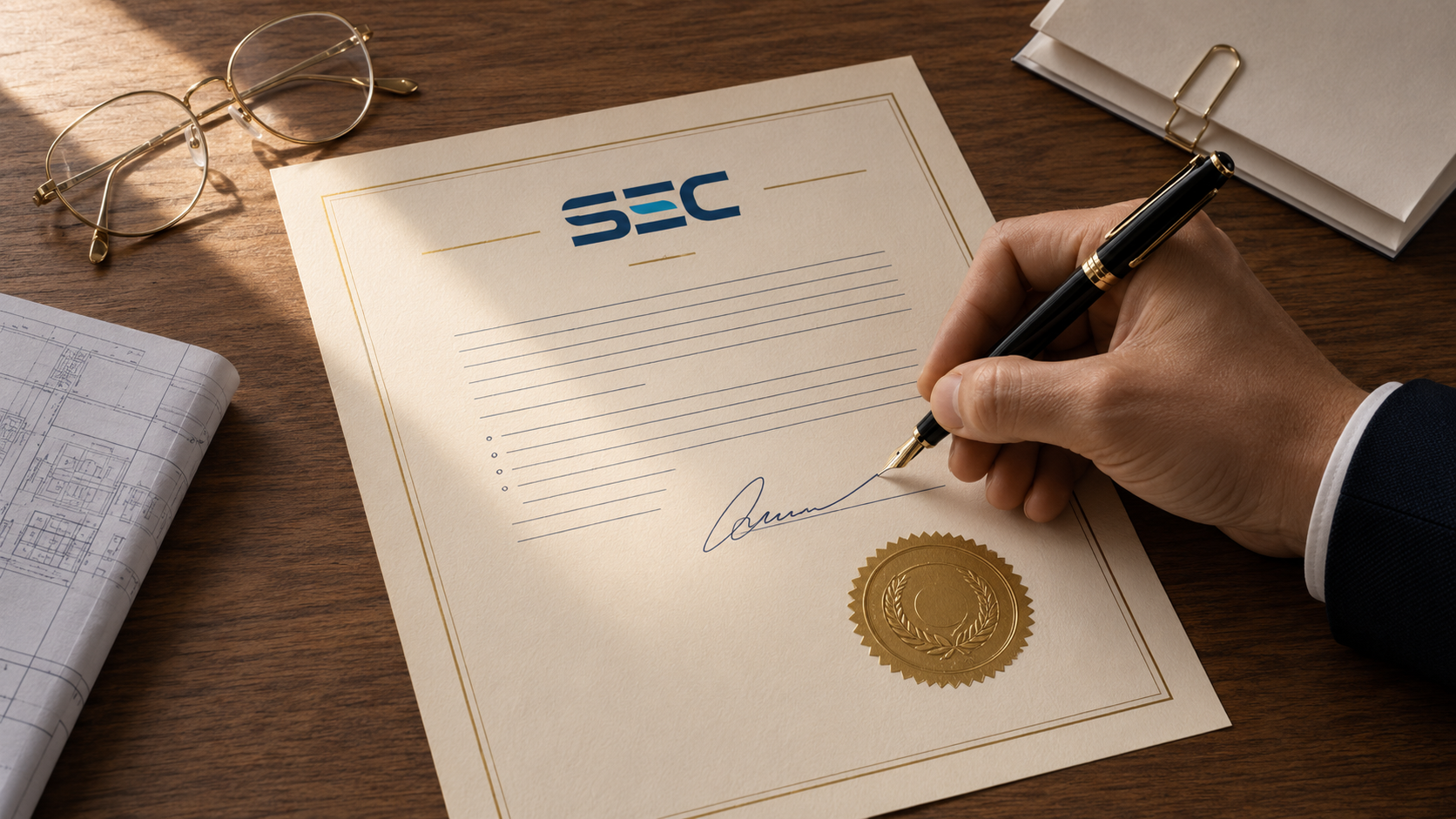 Firma de documento oficial SEC para el trámite TE-4